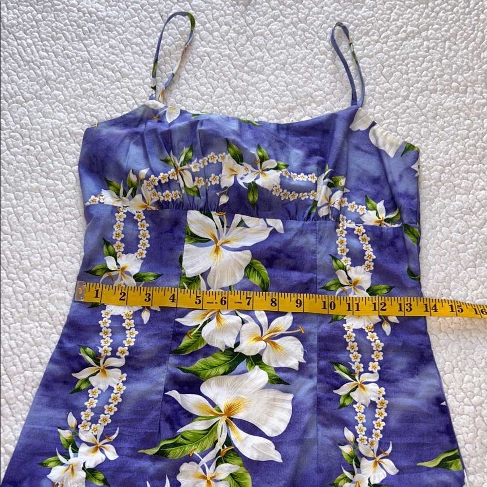 Elegant Floral Purple Mini Dress - Picture 7 of 9
